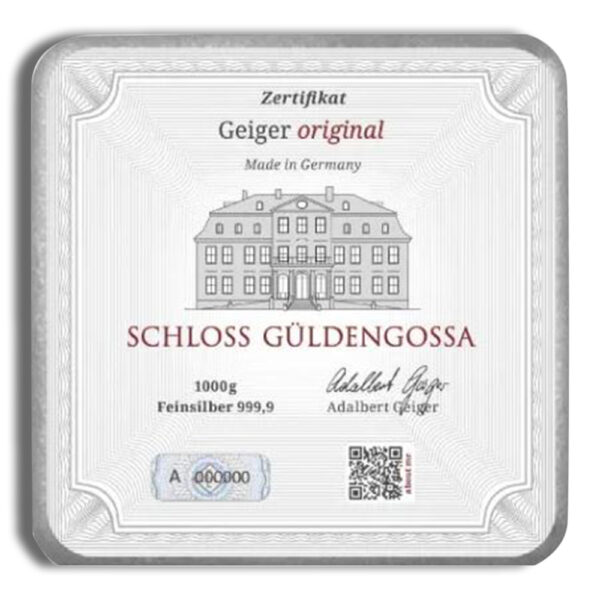 1 Kilo Silver Bar - Geiger - Image 2