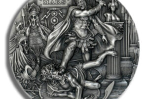 2021 2 oz Silver Niue Roman Gods - Mars