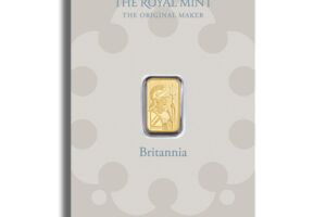 1 gram Gold Bar - Britannia (Carded)