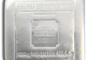 1 Kilo Silver Bar - Geiger
