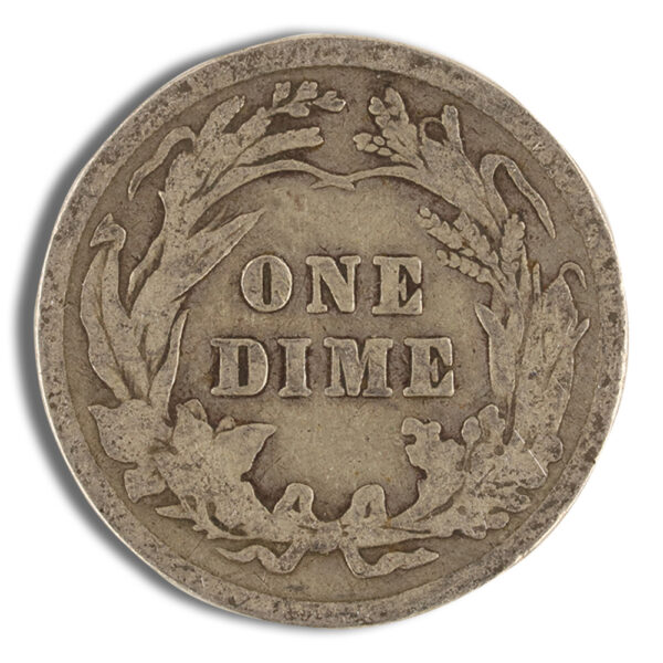 $1 FV 90% Silver Barber Dimes - G-F - Image 2