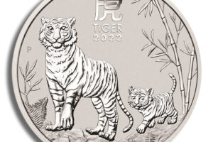 2022 1 oz Australia Silver Lunar Tiger BU - Series III