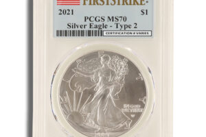 2021 Silver Eagle PCGS MS70 First Strike (Type 2)