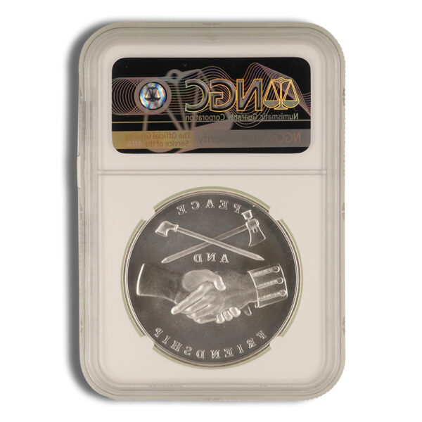 2018 John Adams Silver Presidential Medal 1 oz NGC MS70 - Image 2