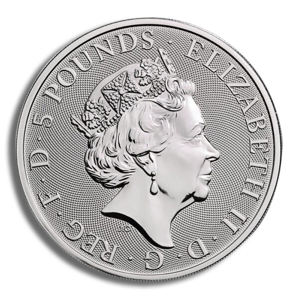 2020 2 oz Silver Great Britain Queen's Beasts - White Horse - Image 2