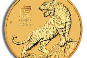 2022 1/4 oz Australia Gold Lunar Tiger BU - Series III