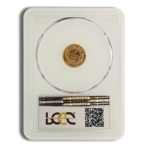 $1 Gold Indian Type 3 - PCGS MS64 - Image 2