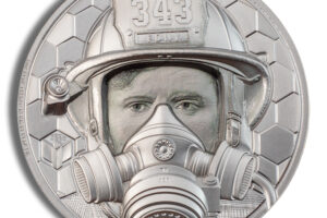 2021 1 oz Cook Islands Platinum Firefighter - Real Heroes