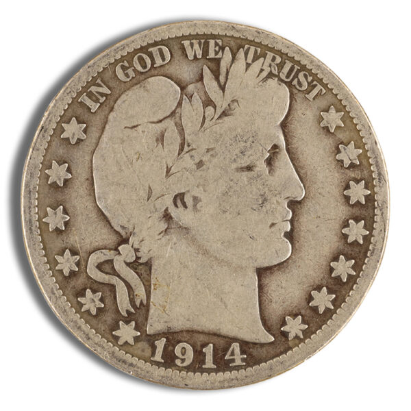 $1 FV 90% Silver Barber Half Dollars - F