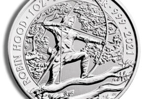 2021 1 oz Silver Great Britain Robin Hood BU
