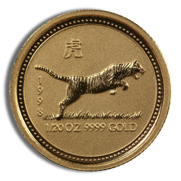 1998 1/10 oz Australia Gold Lunar Tiger BU - Series I