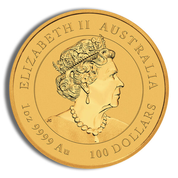 2022 1 oz Australia Gold Lunar Tiger BU - Series III - Image 2