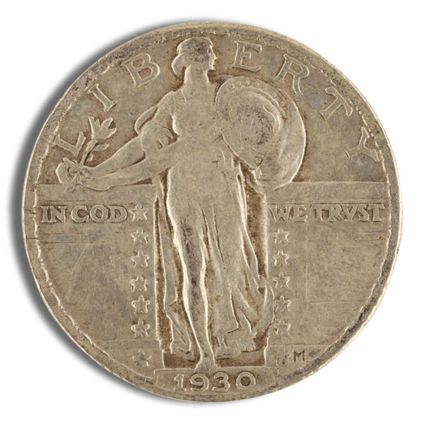 $1 FV 90% Silver Standing Liberty Quarters - XF