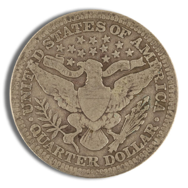 $1 FV 90% Silver Barber Quarters - G-F - Image 2