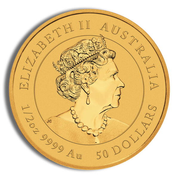 2022 1/2 oz Australia Gold Lunar Tiger BU - Series III - Image 2