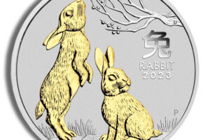 2023 1 oz Silver Australia Year of the Rabbit Gilded - Series III