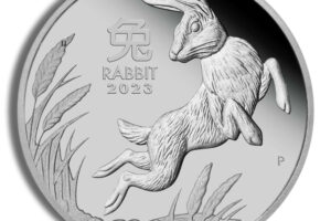 2023 1 oz Australia Platinum Lunar Rabbit BU - Series III