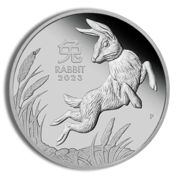 2023 1 oz Australia Platinum Lunar Rabbit BU - Series III