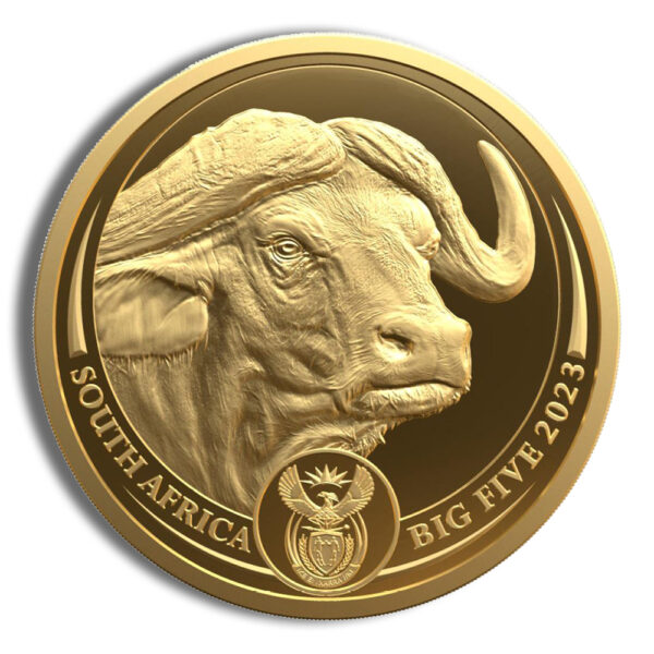 2023 1/4 oz Gold South African Big 5 Buffalo Coin -  Proof
