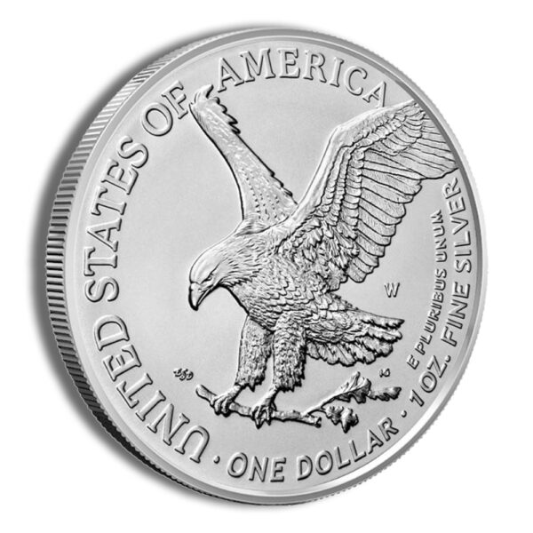 2023-W Burnished Silver Eagle with Box & COA - Image 4