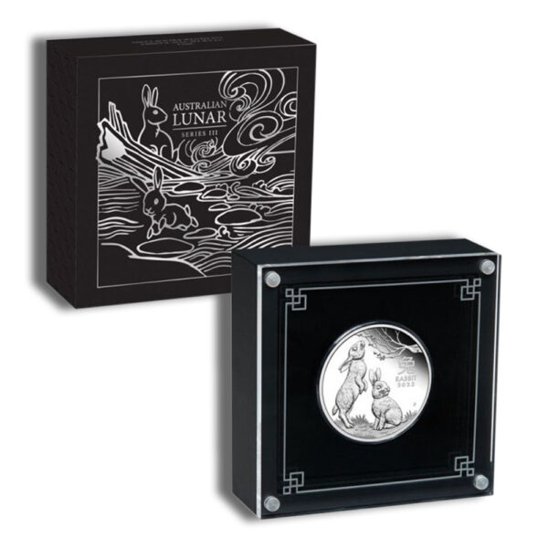 2023 1 oz Silver Australia Year of the Rabbit Proof - Image 3