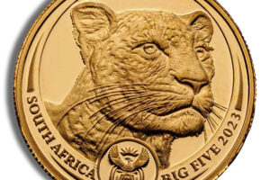 2023 1/4 oz Gold South African Big 5 Leopard Coin
