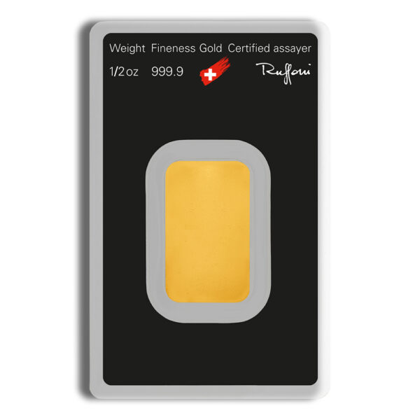 1/2 oz Gold Bar - Argor-Heraeus (Carded) - Image 2