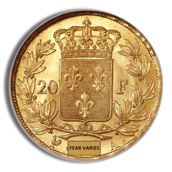 France Gold 20 Francs - Louis XVIII (1816-1824) - Image 2