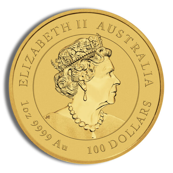 2023 1 oz Australia Gold Lunar Rabbit BU - Series III - Image 2