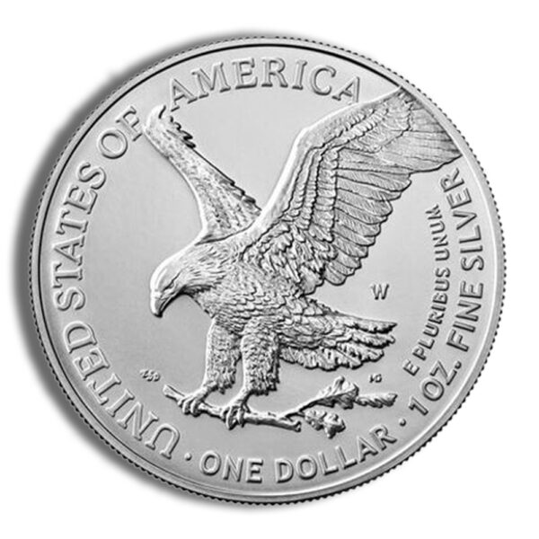 2023-W Burnished Silver Eagle with Box & COA - Image 3