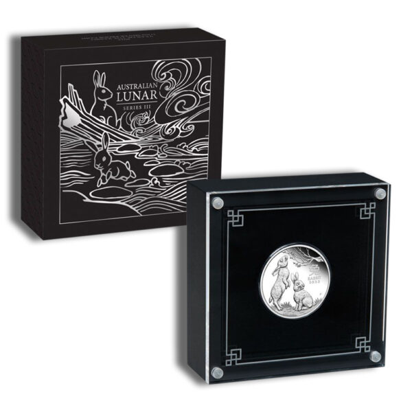 2023 1/2 oz Silver Australia Year of the Rabbit Proof - Image 3