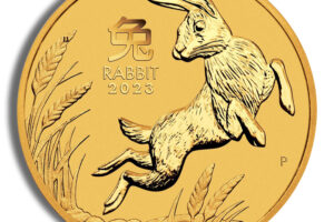 2023 2 oz Australia Gold Lunar Rabbit BU - Series III
