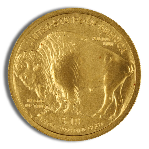 2008-W 1/4 oz Burnished Gold Buffalo (w/Box/COA) - Image 3