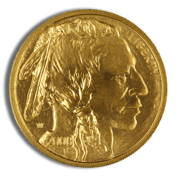 2008-W 1/4 oz Burnished Gold Buffalo (w/Box/COA) - Image 2