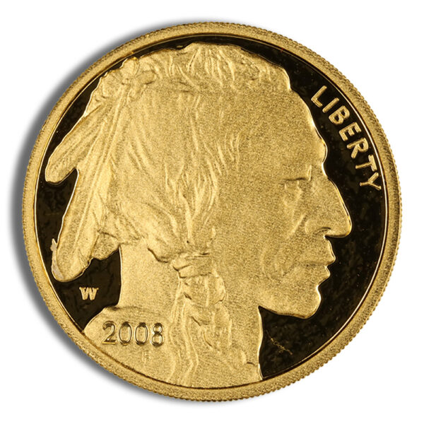 2008-W 1/4 oz Proof Gold Buffalo (w/Box & COA) - Image 2