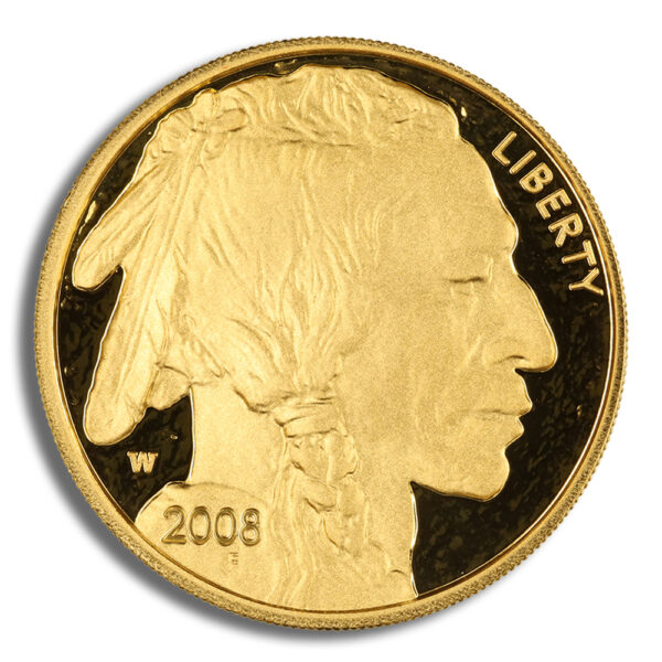 2008-W 1 oz Proof Gold Buffalo (w/Box & COA) - Image 2