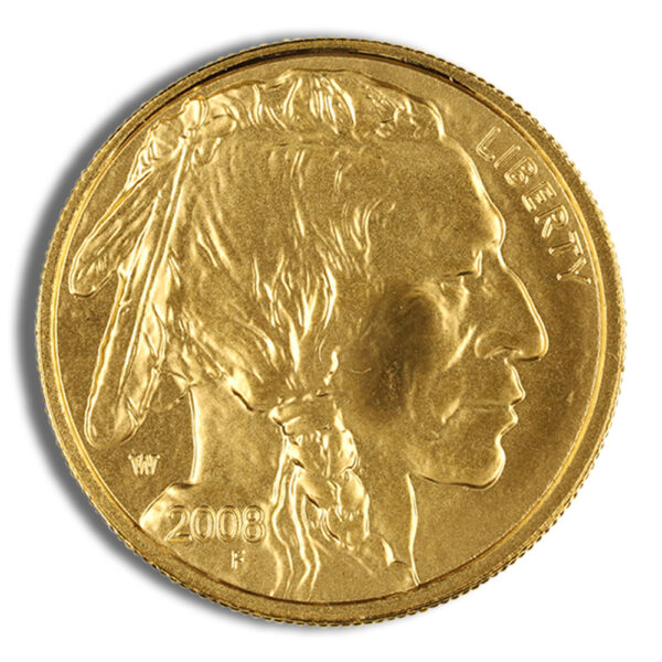 2008-W 1/10 oz Burnished Gold Buffalo (w/Box/COA) - Image 2