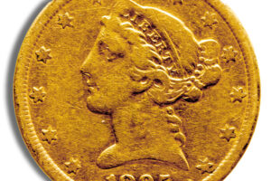 $5 Gold Liberty Half Eagle - Cleaned/Low Grade