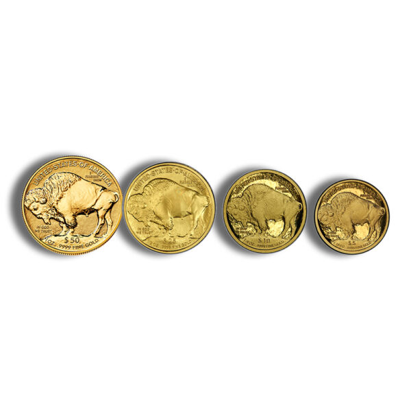 2008-W Proof Gold Buffalo Four Coin Set  (w/Box & COA) - Image 2