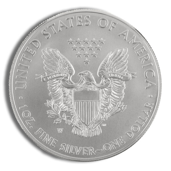 2012-W Burnished Silver Eagle with Box & COA - Image 3