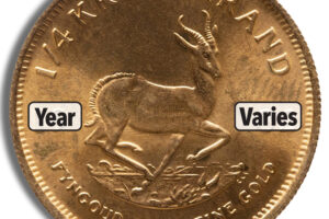 1/4 oz Gold Krugerrand (Year Varies)