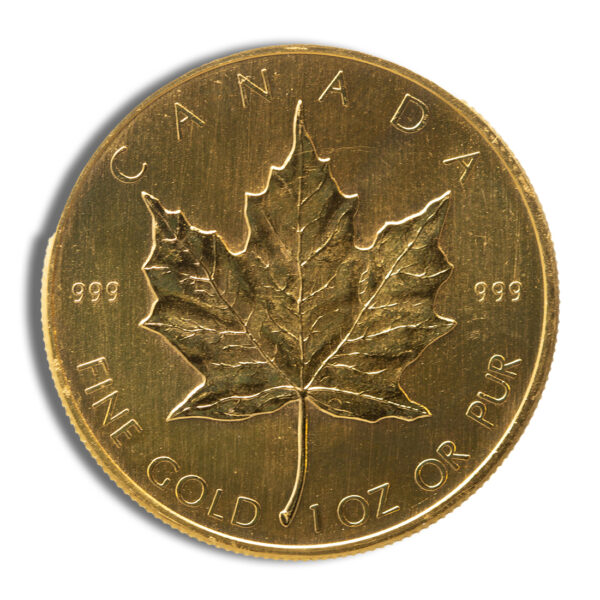 1 oz .999 Gold Maple Leaf (Year Varies) - Image 2