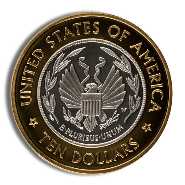2000-W $10 Library of Congress Bimetallic Coin - Proof (Box/COA) - Image 2