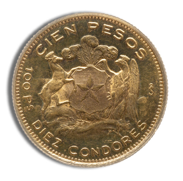 Chile 100 Peso Gold Coin - Image 2