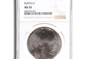 2001-D $1 Silver Buffalo Commem - NGC MS70