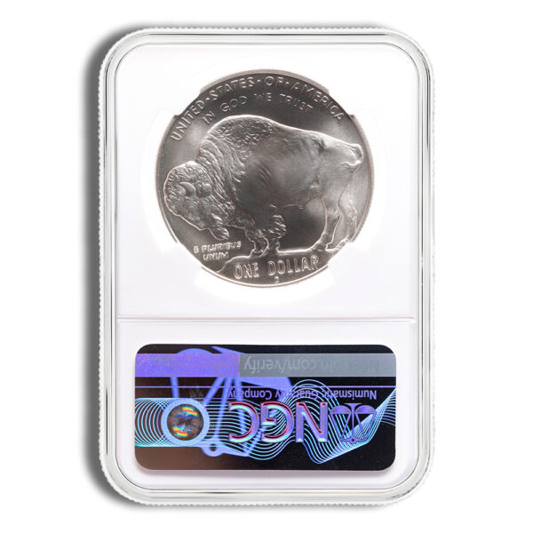 2001-D $1 Silver Buffalo Commem - NGC MS70 - Image 2