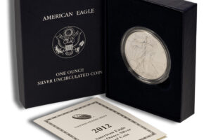 2012-W Burnished Silver Eagle with Box & COA