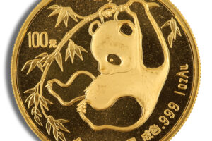 1 oz China Gold Panda - BU - Unsealed (Year Varies)