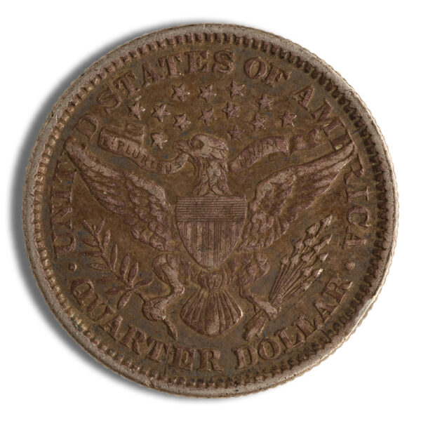 $1 FV 90% Silver Barber Quarters - XF - Image 2