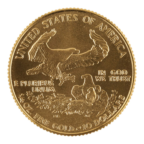1989 1/4 oz Gold Eagle - BU (MCMLXXXIX) - Image 2